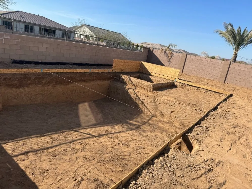 Slide of SCH Excavation Pool and Plumbing