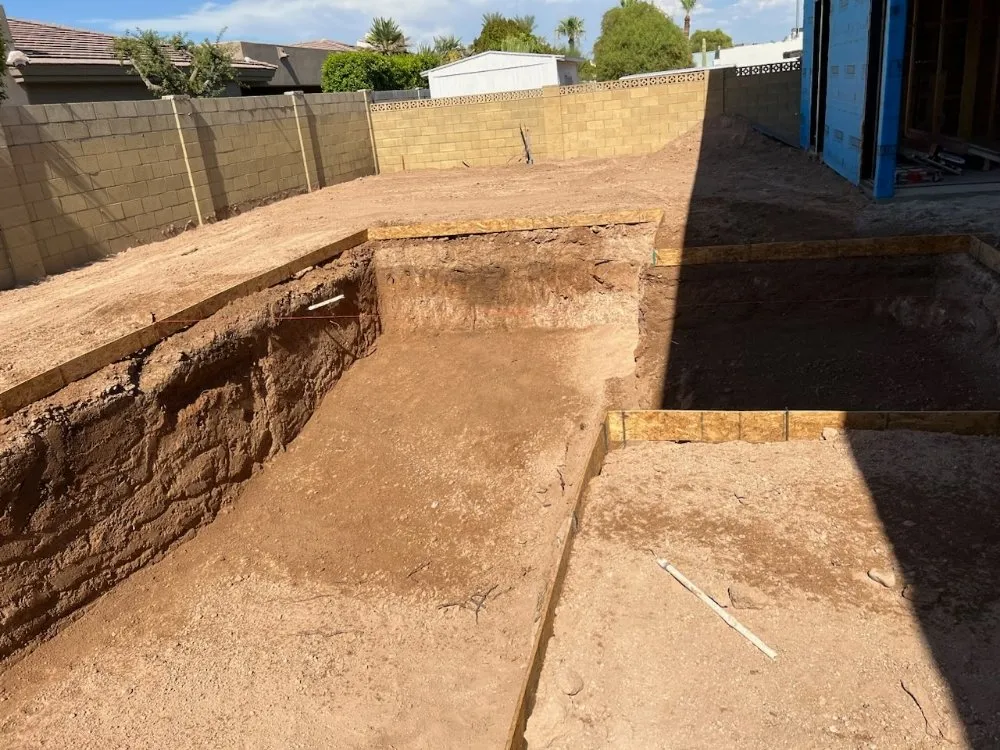Slide of SCH Excavation Pool and Plumbing