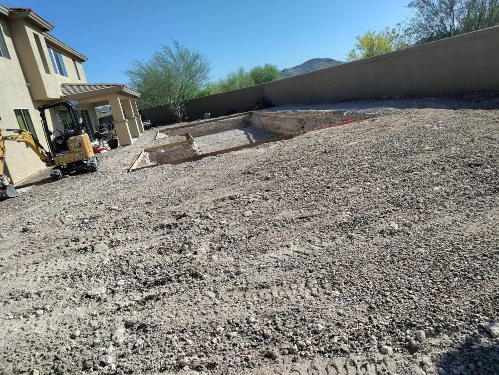 Slide of SCH Excavation Pool and Plumbing