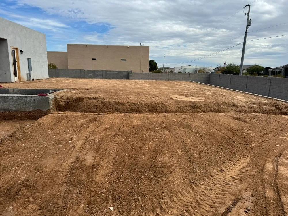 Slide of SCH Excavation Pool and Plumbing