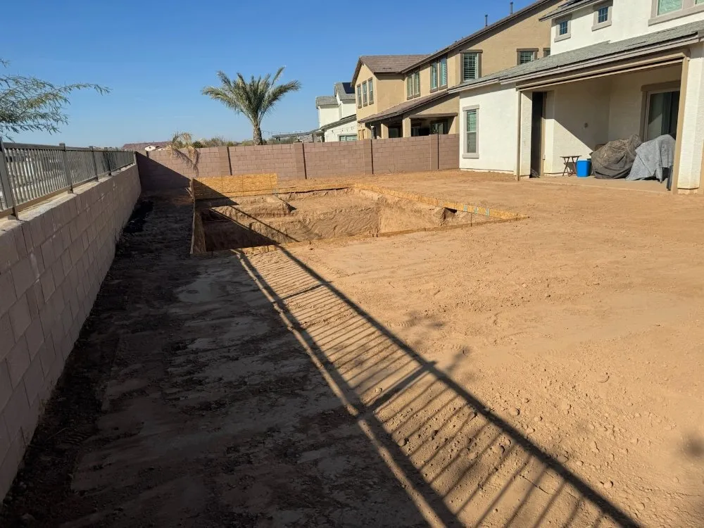 Slide of SCH Excavation Pool and Plumbing