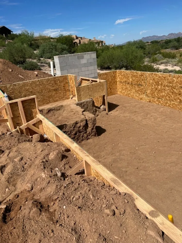 Slide of SCH Excavation Pool and Plumbing