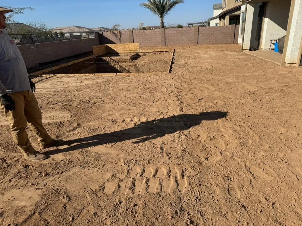 Slide of SCH Excavation Pool and Plumbing