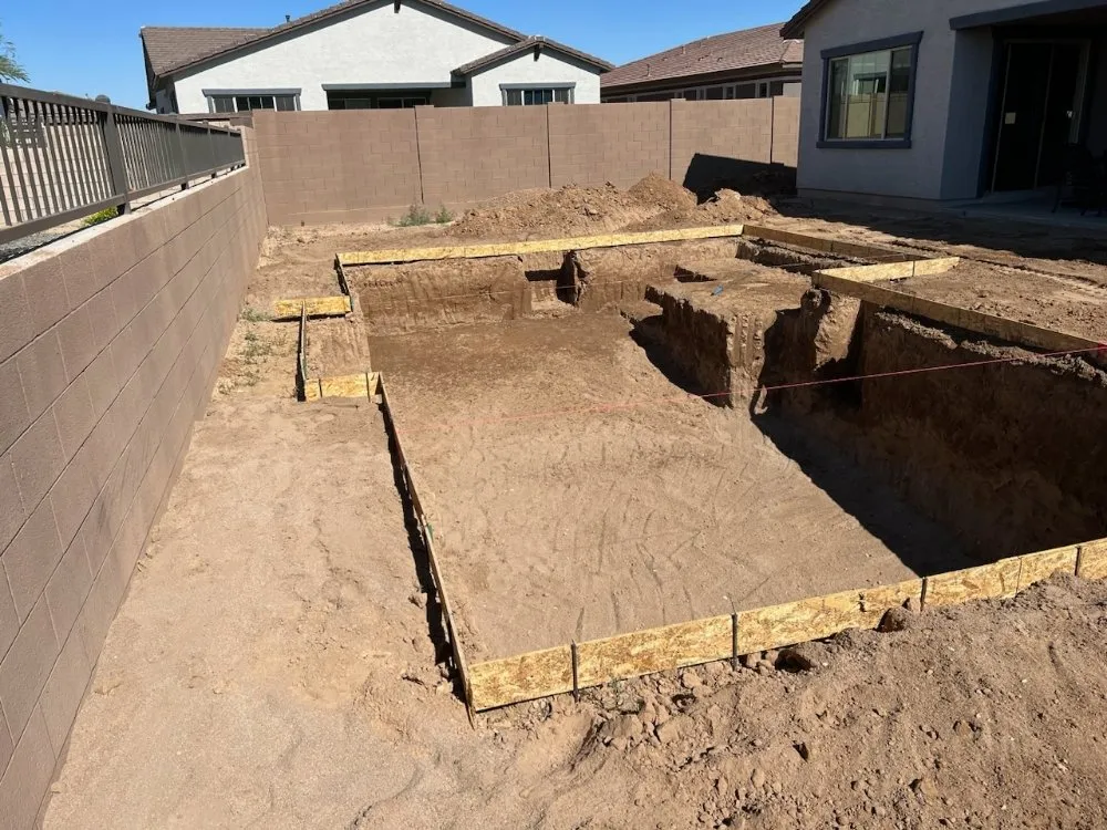 Slide of SCH Excavation Pool and Plumbing