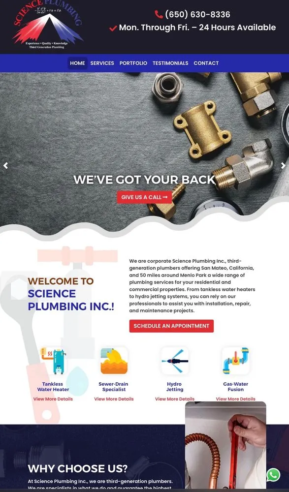 Slide of Science Plumbing