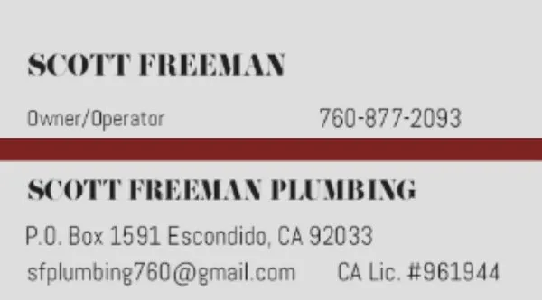 Scott Freeman Plumbing Logo