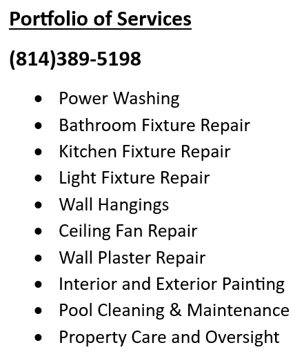 Slide of Scott's Handyman Services