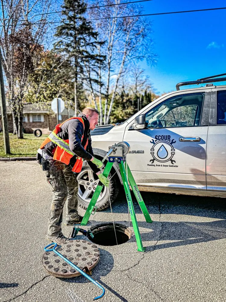 Slide of Scour Plumbing Drain and Sewer