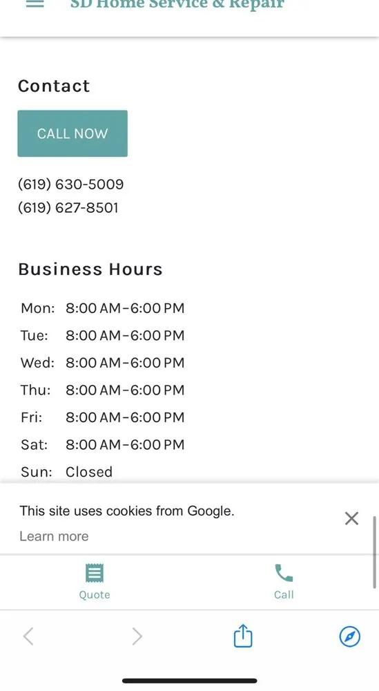 Slide of SD Home Service & Repair