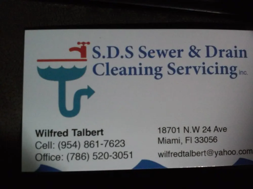 Slide of SDS  Sewer & Drain Service