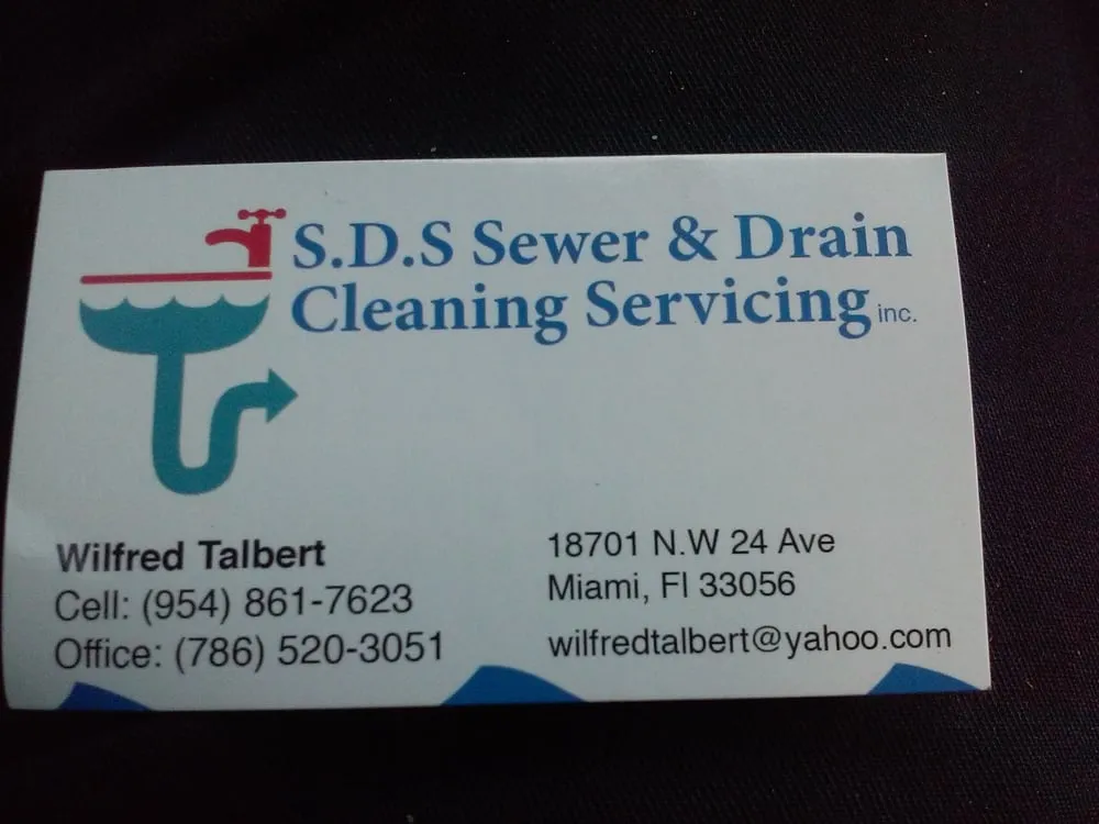 Slide of SDS  Sewer & Drain Service
