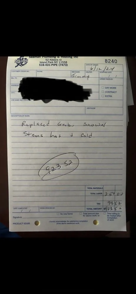 Slide of Seaman Plumbing & Heating