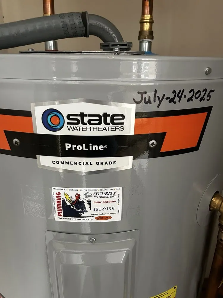 Slide of Security Plumbing