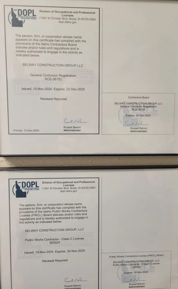 Slide of Selway Construction Group