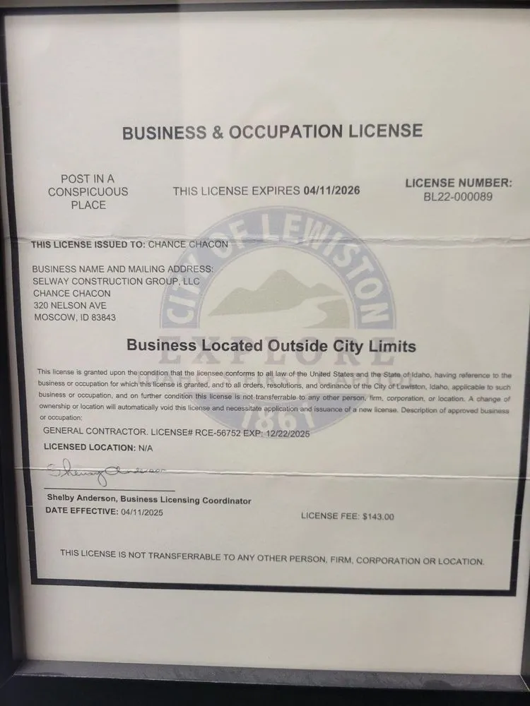 Slide of Selway Construction Group