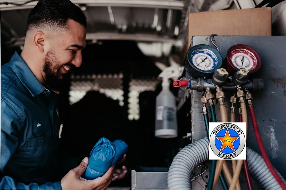 Slide of Service First AC and Heating