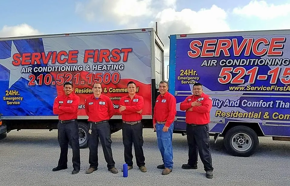 Slide of Service First AC and Heating