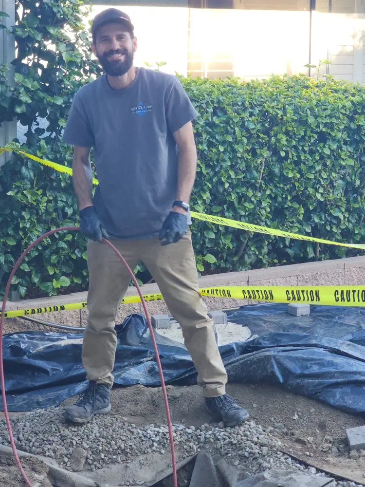 Slide of Service Flow Plumbing