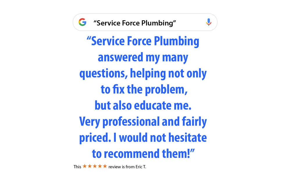 Slide of Service Force Plumbing