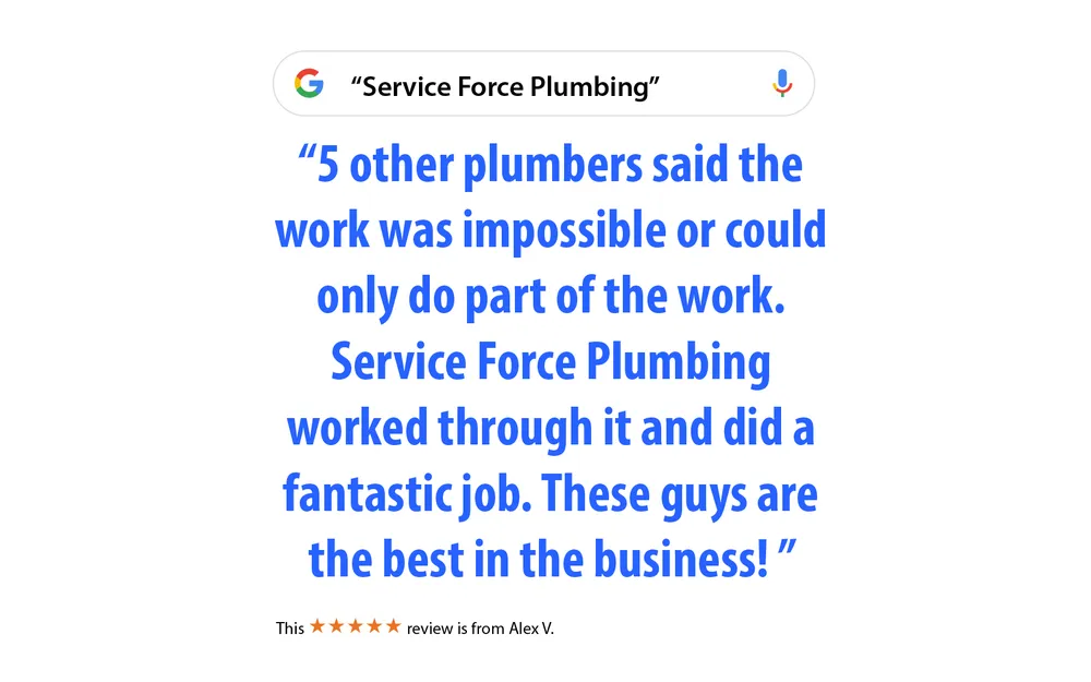 Slide of Service Force Plumbing