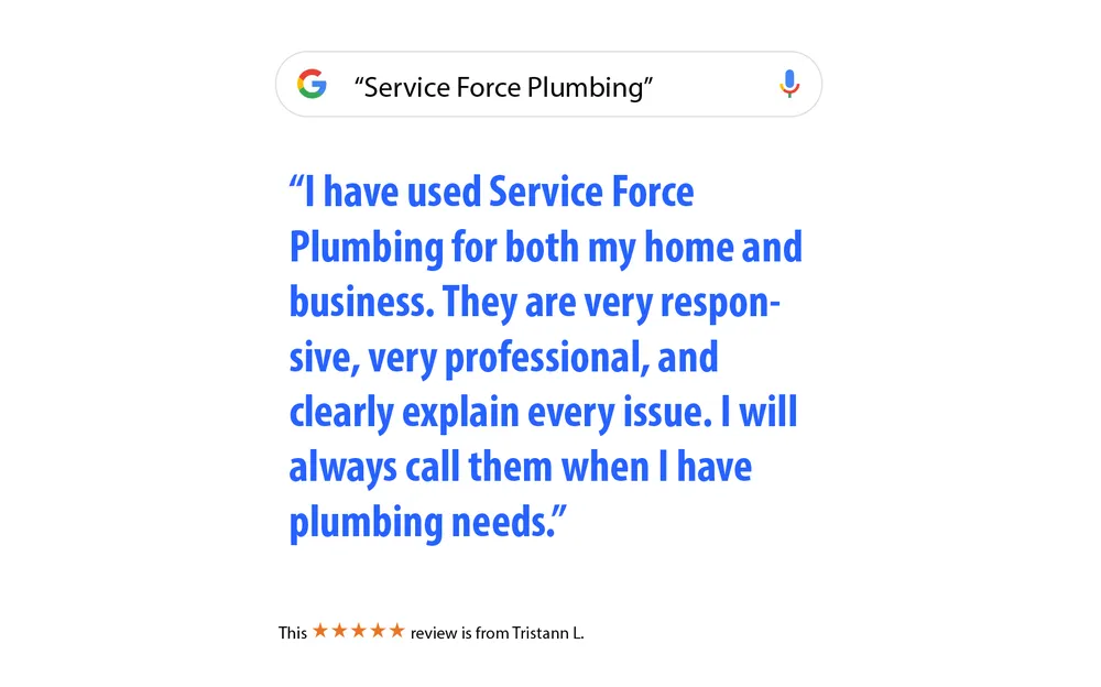 Slide of Service Force Plumbing