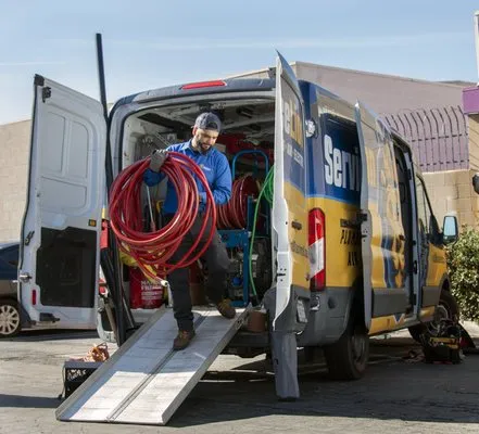 Service Lion Plumbing Heating Air Electric Logo