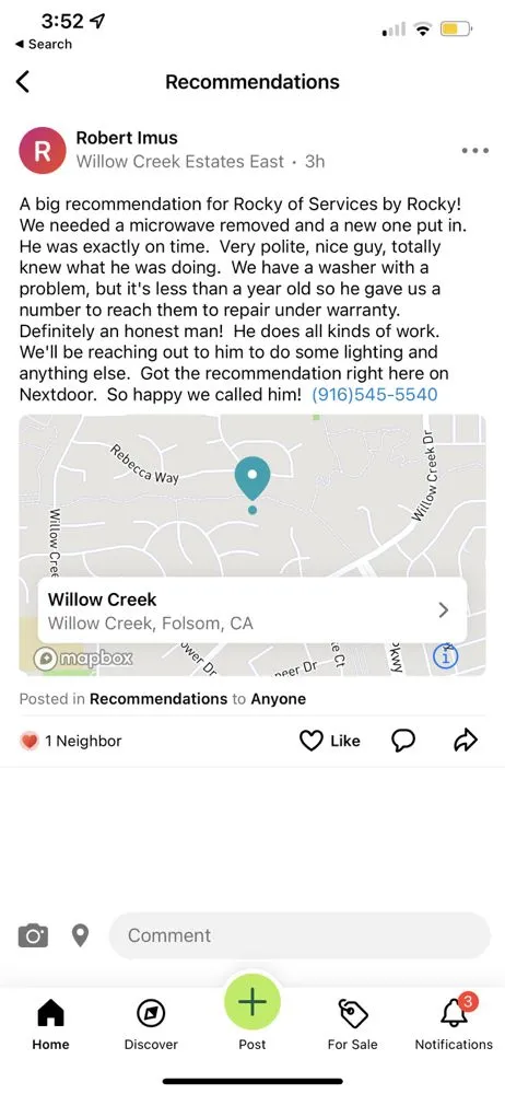 Slide of Services By Rocky