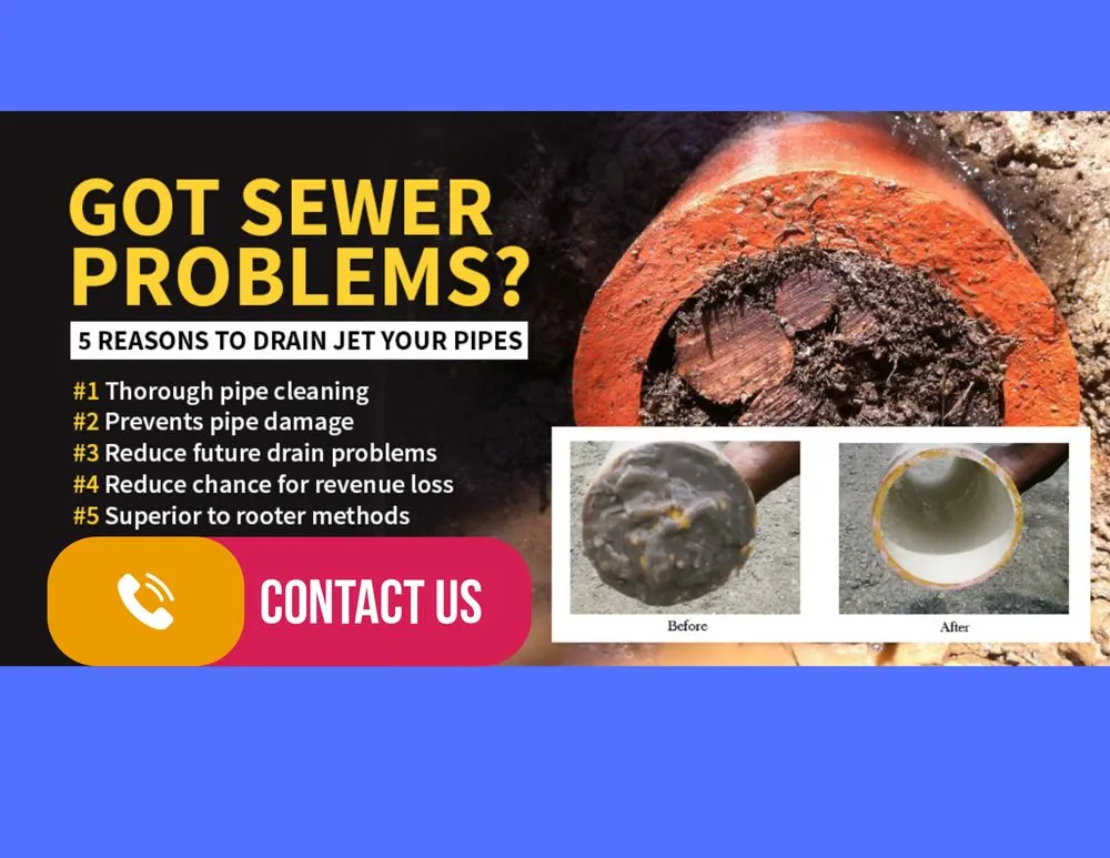 Slide of Sewer and Drain Cleaning