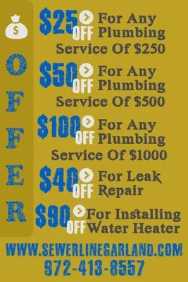 Sewer Line Garland TX Logo