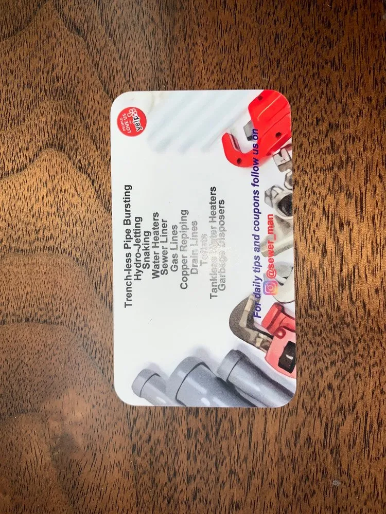 Slide of Sewer Man Rooter & Plumbing