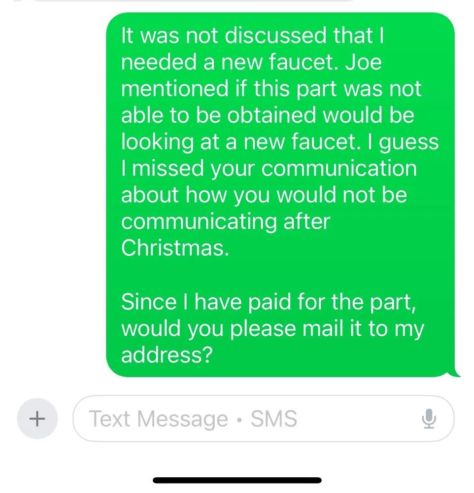 Slide of Shaddix and sons plumbing