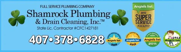 Affordable water heater service experts serving Orlando, FL - Shamrock Plumbing and Drain Cleaning