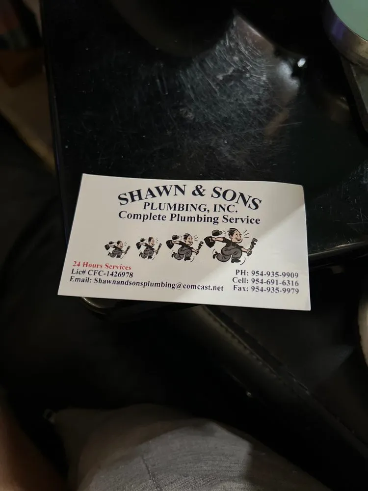 Slide of Shawn & Sons Plumbing