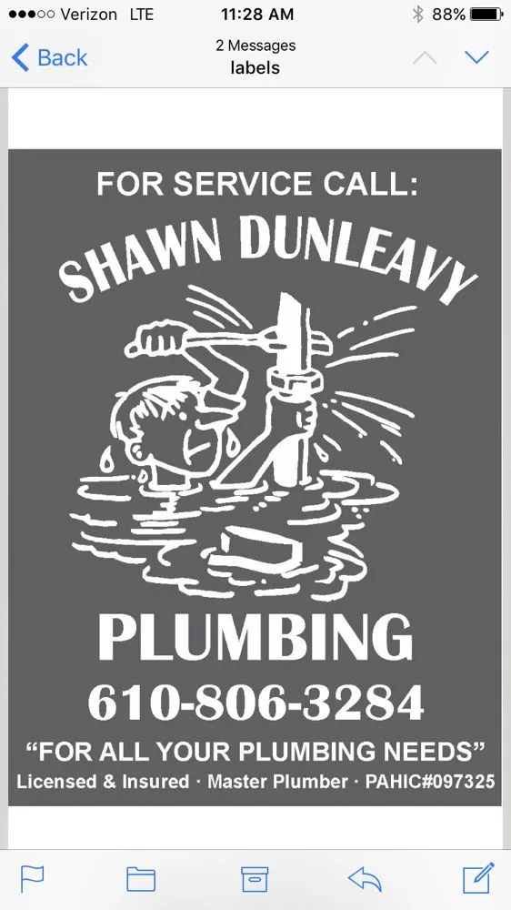 Slide of Shawn Dunleavy Plumbing