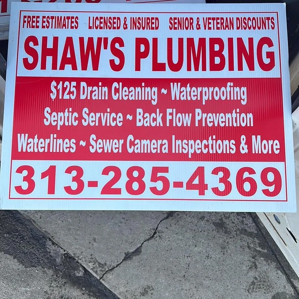 Slide of Shaw's Plumbing
