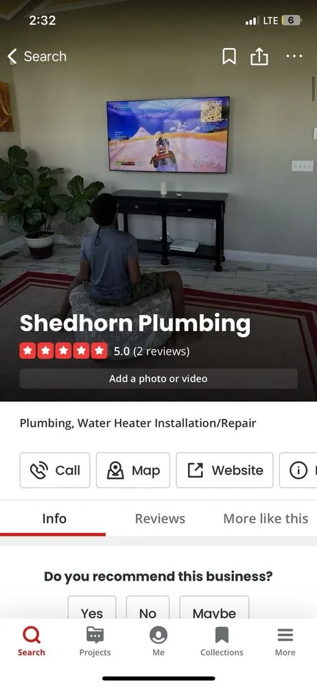 Slide of Shedhorn Plumbing