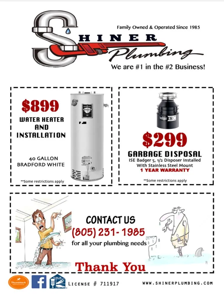 Slide of Shiner Plumbing