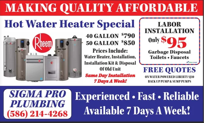 Slide of Sigma Pro Plumbing