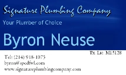 Slide of Signature Plumbing Company