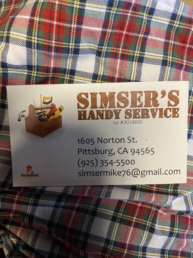 Slide of Simsers Handy Service