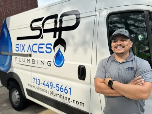 Six Aces Plumbing Logo