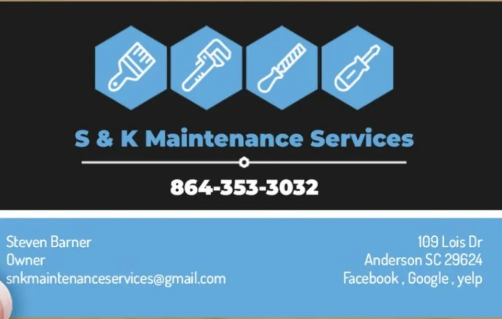 Slide of S&K Maintenance/Services