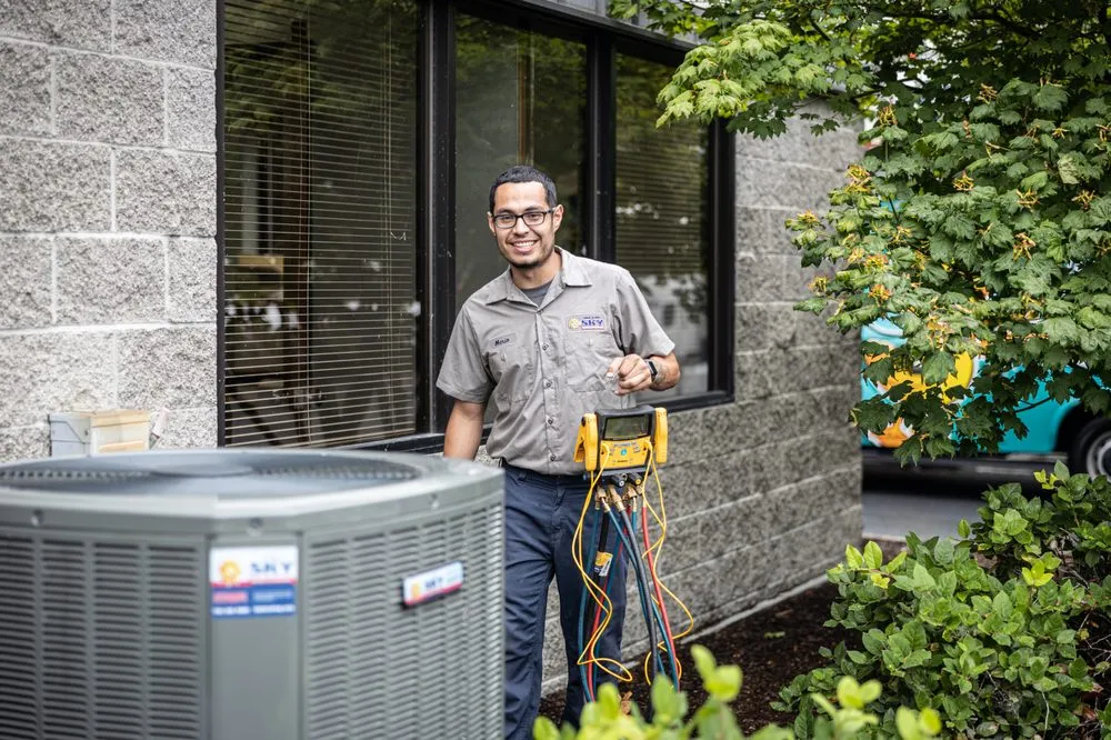 Slide of Sky Heating, AC, Plumbing & Electrical