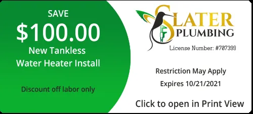 Slide of Slater Plumbing