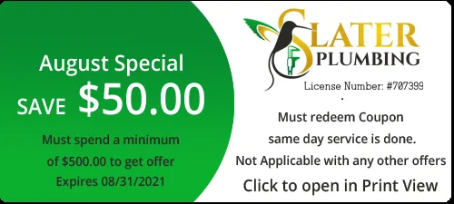 Slide of Slater Plumbing