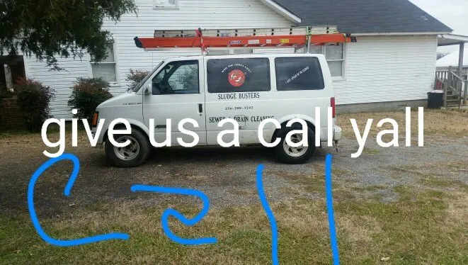 Slide of Sludge Busters plumbing and septic tank service