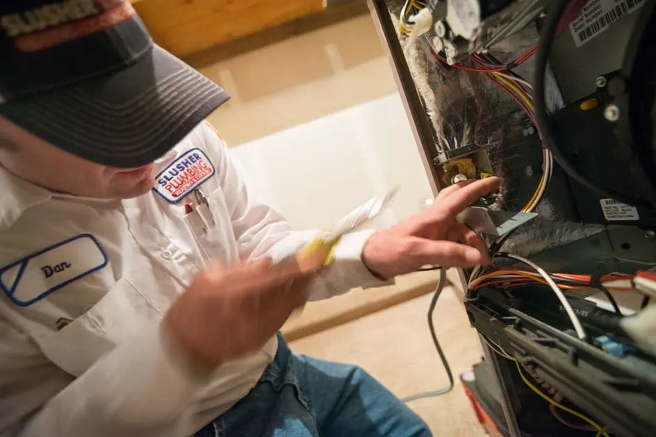 Slide of Slusher Plumbing, Heating, Cooling, Electric