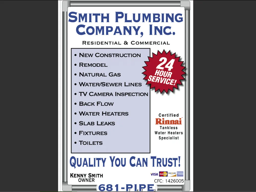 Slide of Smith Plumbing Company