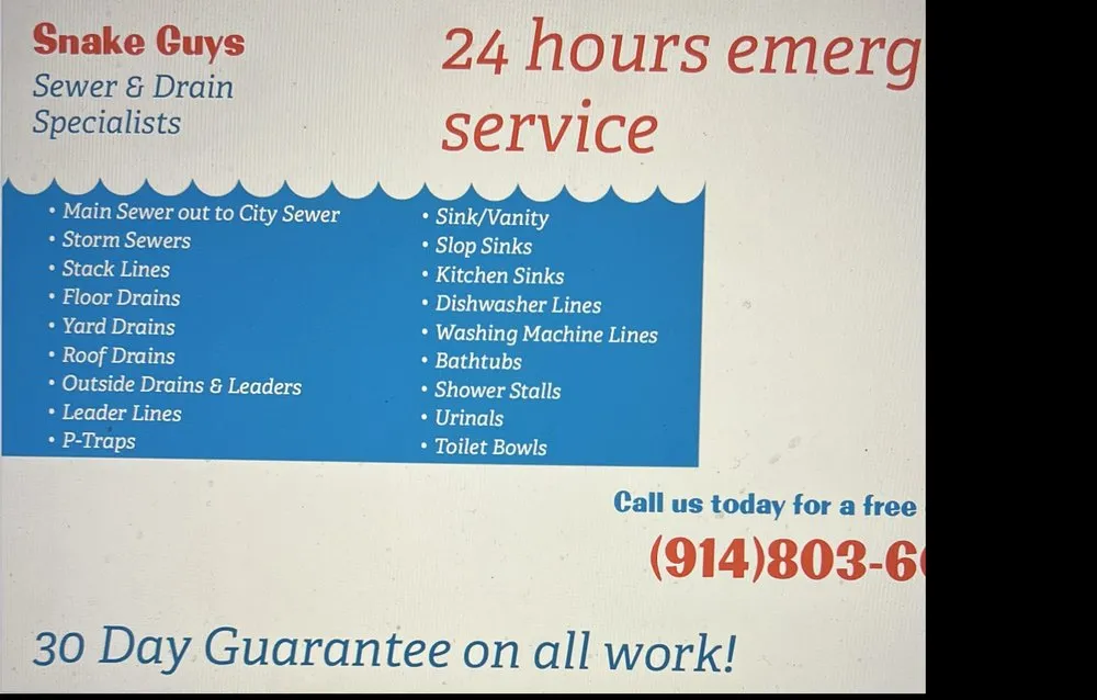 Slide of Snake Guys Sewer & Drain