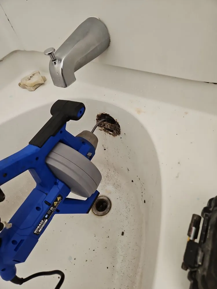 Slide of SnakeA Drain Plumbing